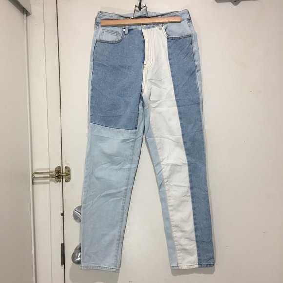 PACSUN PATCHWORK DENIM JEANS SIZE 26 - Picture 4 of 6